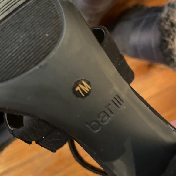 Bar III Black Block Heels- Lightly Used - Picture 5 of 6